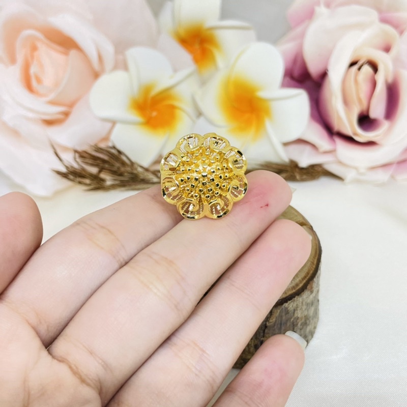 Cincin bunga bangkok emas 24k Xuping