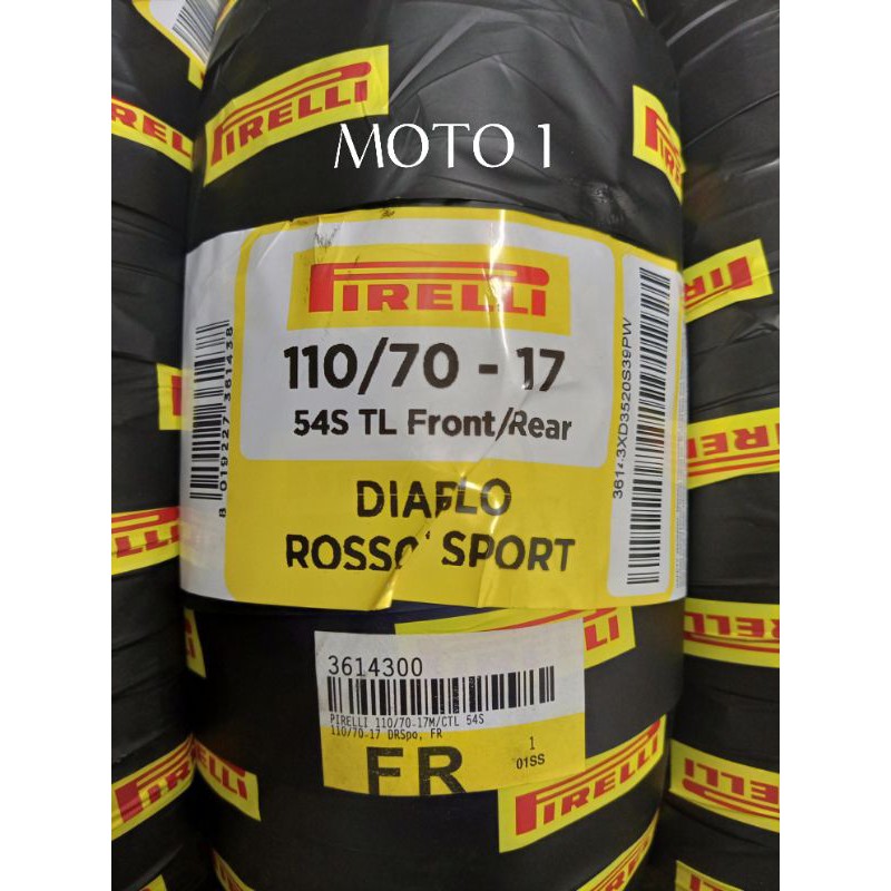 BAN PIRELLI 110/70-17 DIABLO ROSSO SPORT