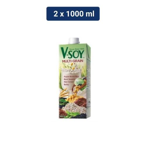 V-SOY Multi Grain Soy Milk 1L x 2 pcs | Shopee Indonesia