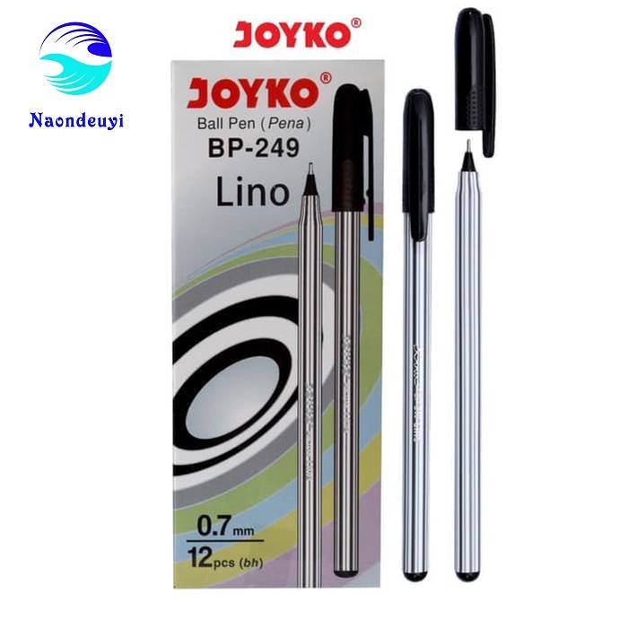 

Pulpen Joyko Ballpoint Pen Pena Bolpoin 0.7 mm LINO BP-249 (isi 12pcs)