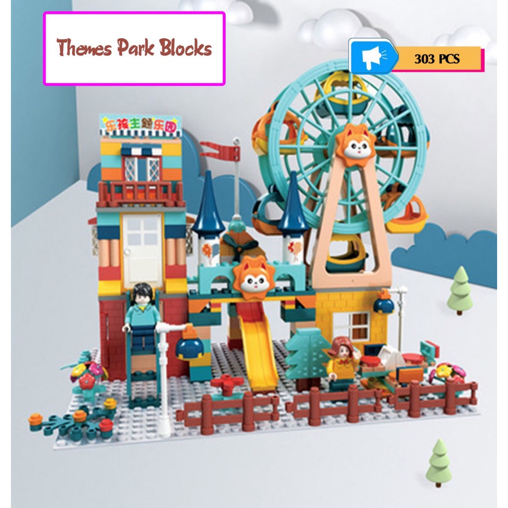 Mainan Theme Park Block Paradise 303 pcs