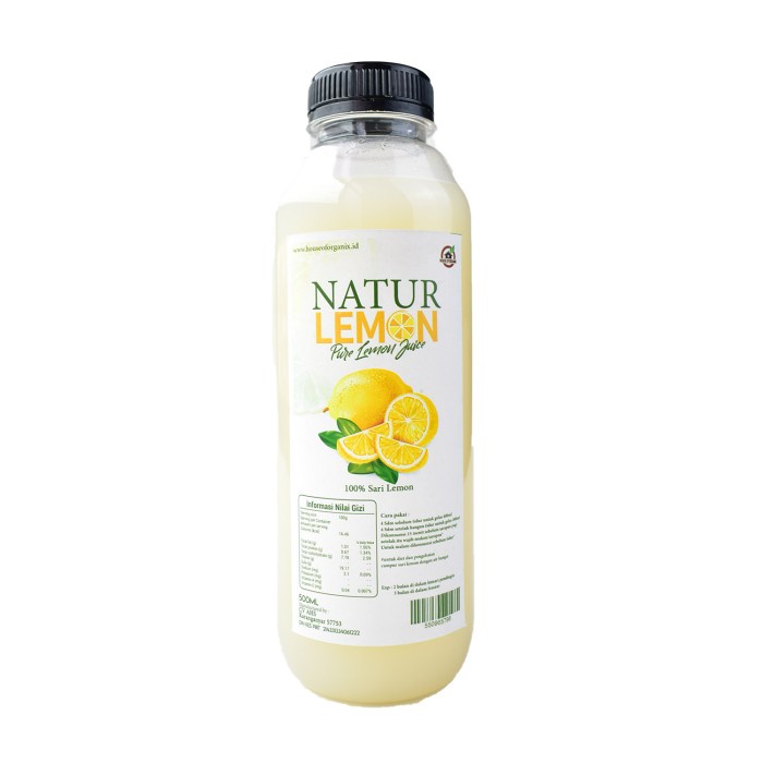

nh201dd House Of Organix Natur Lemon 500 Ml - 250 Ml Ds201Fs