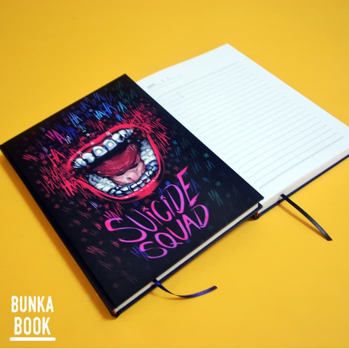

Note Book Hardcover Suicide Squad Joker HaHaHa Hardcover Ukuran A5 Jurnal Agenda Planner Notebook Gift Couple