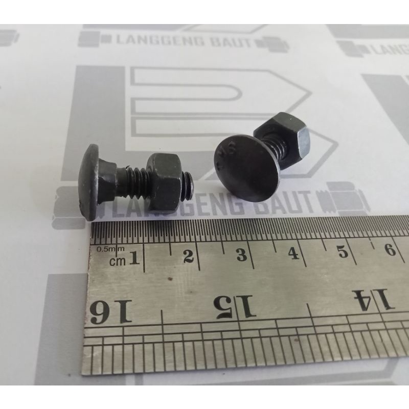 Baut CB 1/4 X 3/4" / Baut Payung / Pagar / Bumper 6mm X 2cm | Shopee ...