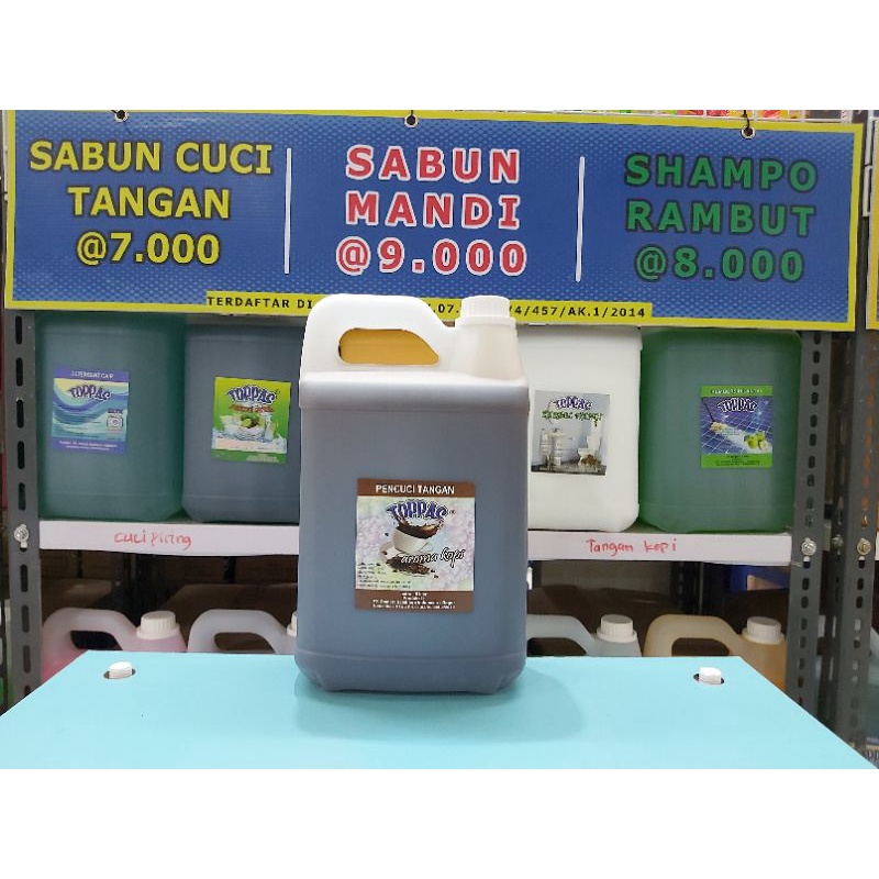 SABUN CUCI TANGAN WANGI KOPI SEGAR REFILL 5 LITER - BPOM