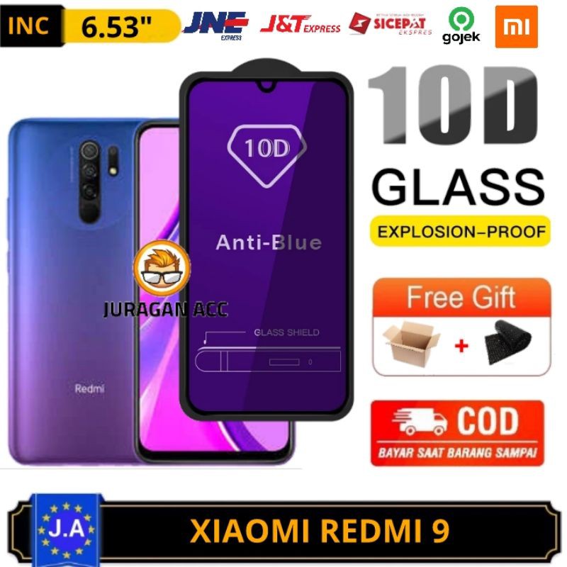 PREMIUM Tg Anti Gores Blue Light Xiaomi Redmi 9 Tempered Glass Redmi 9 Full Layar Screen Protector