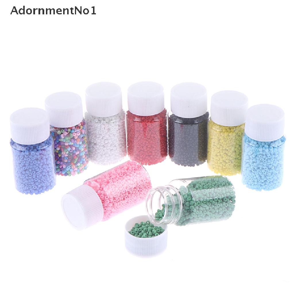 (AdornmentNo1) 3000pcs / Set Botol Kaca Kecil 2mm Untuk Membuat Perhiasan