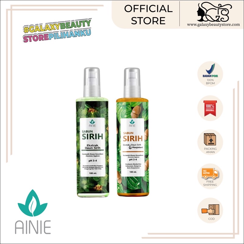 Bintang.Craft Ainie Sabun Sirih Pembersih Khusus Kewanitaan 100Ml / Sabun Kewanitaan Ainie
