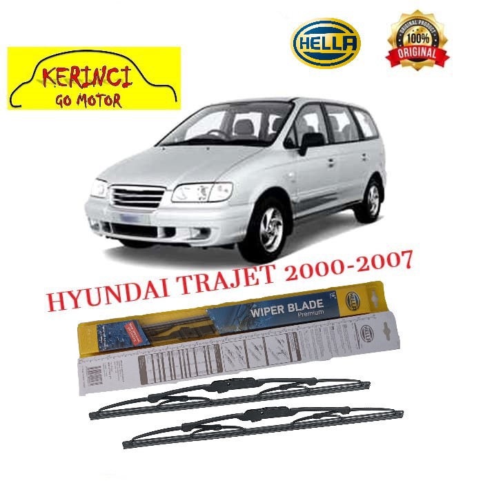 WIPER HYUNDAI TRAJET 2000-2007 HELLA PREMIUM 26&quot; &amp; 22&quot; SEPASANG