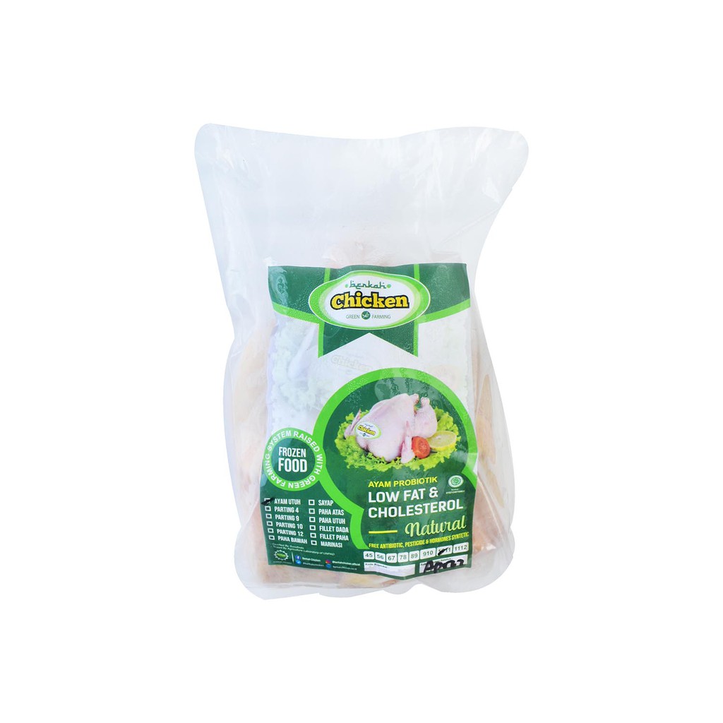 Frozen Organic Free Range Chicken / Ayam Beku Organik 1000 - 1100 Gr