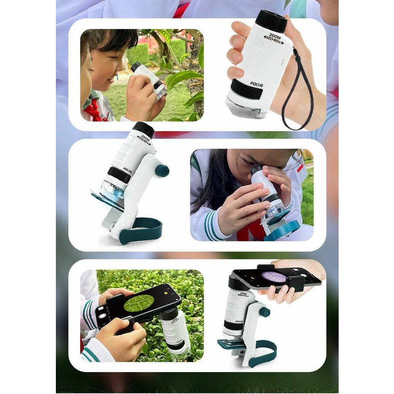 children portable microscope mikroskop anak