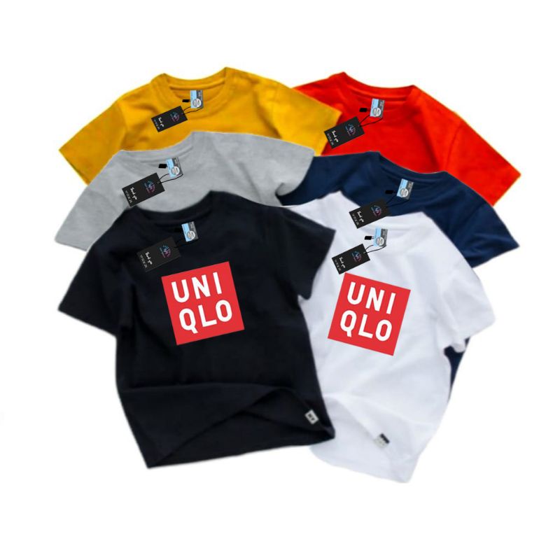 Baju kaos anak Laki laki &amp; Perempuan Uni9l0 Baju anak Umur 2-10 Tahun Atasan Anak murah Kaos Oblong Anak Anak