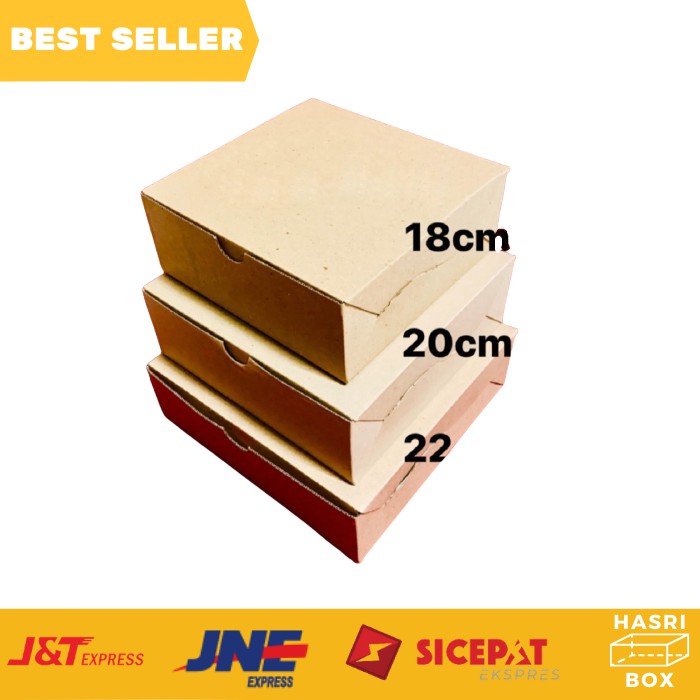 

Box Kue Dus Kue Box Eflute Dus Brwonies Box Dus Roti Packaging Kotak Kue Dus 20 x 20 x7 - isi 5pcs