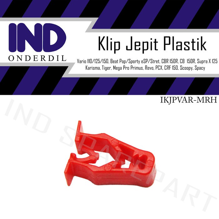 Promo Klip-Clip-Rivet Jepit Plastik Visor-Body Merah CBR 250 R/250R/CRF 250 Murah