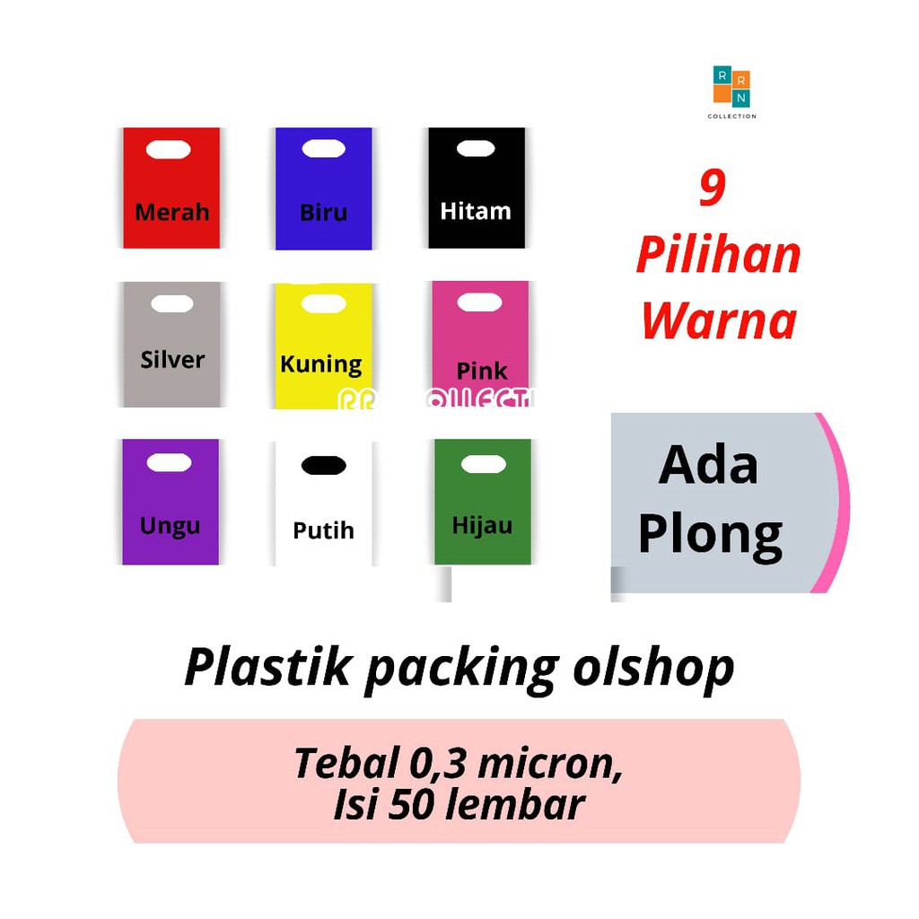 PLASTIK PACKING ADA PLONG UK. 35x50 tebal 0,3 mikron/plastik packing olshop/plastik packing baju