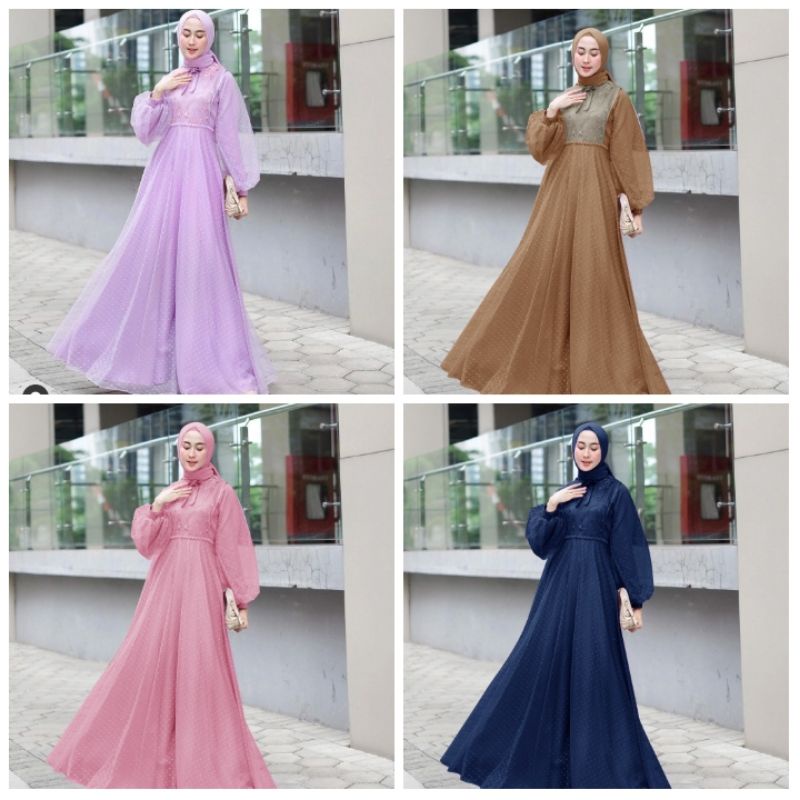 JCZR - Maxi Sheren / Gamis Wanita Muslim Fashion