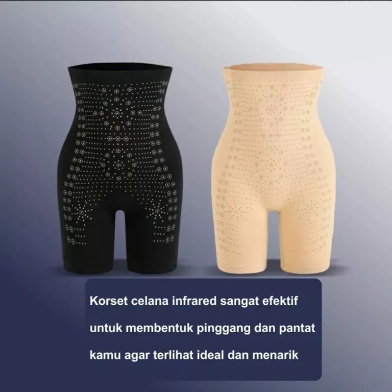 Korset Celana Infrared Pelangsing Perut Pengencang Bokong Underwear Wanita Slimming Pants Import