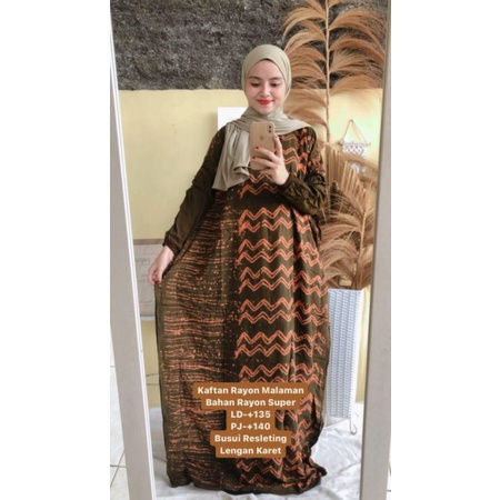 gamis rayon twill ori