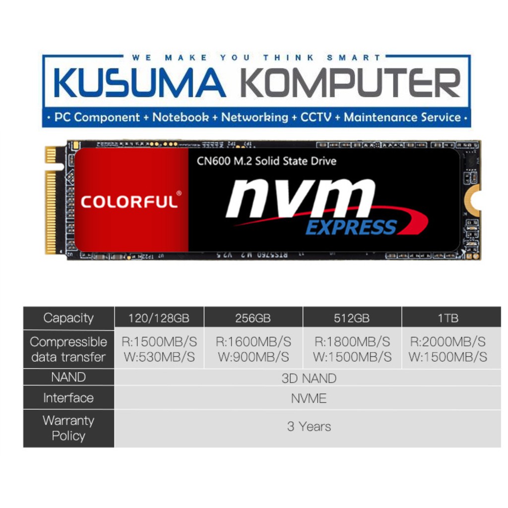 SSD Colorful CN600 128GB M.2 NVMe