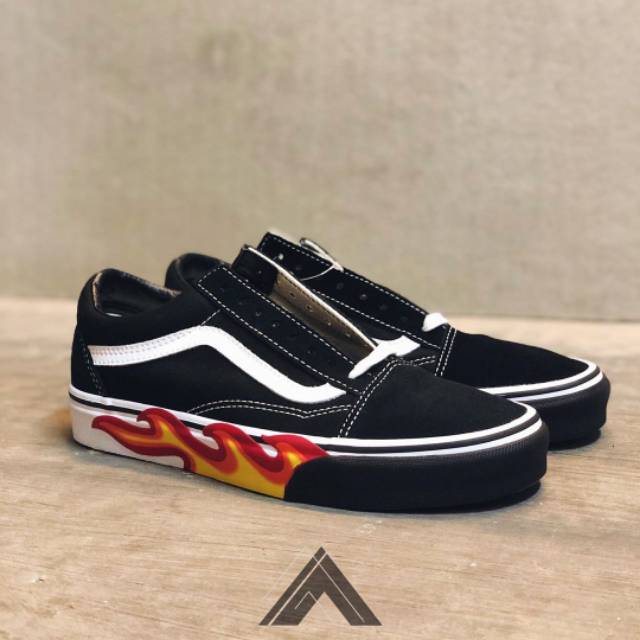 vans old skool flame shoes
