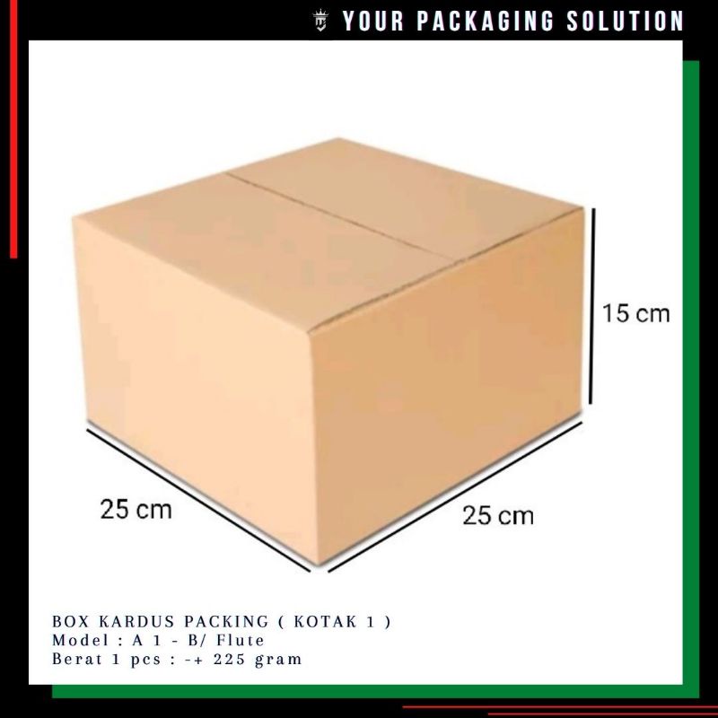 

BOX KOTAK 1 • 25x25x15cm • KOTAK / KARDUS / PACKING