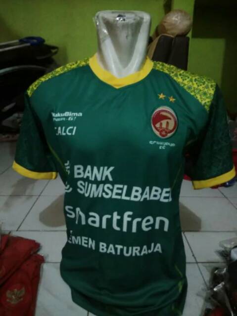 Jersey Sriwijaya Fc Away 2018 Liga 1 Gojek Hijau Printing Terbaru Lokal