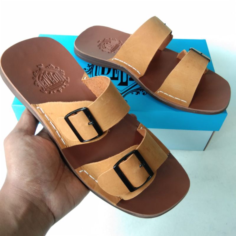 COD SANDAL KULIT ASLI PRIA HANDMADE MURAH