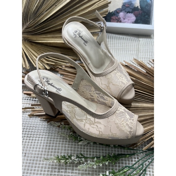 sepatu Rafaizoutfit sepatu wnaita Emily cream tinggi 9cm tahu