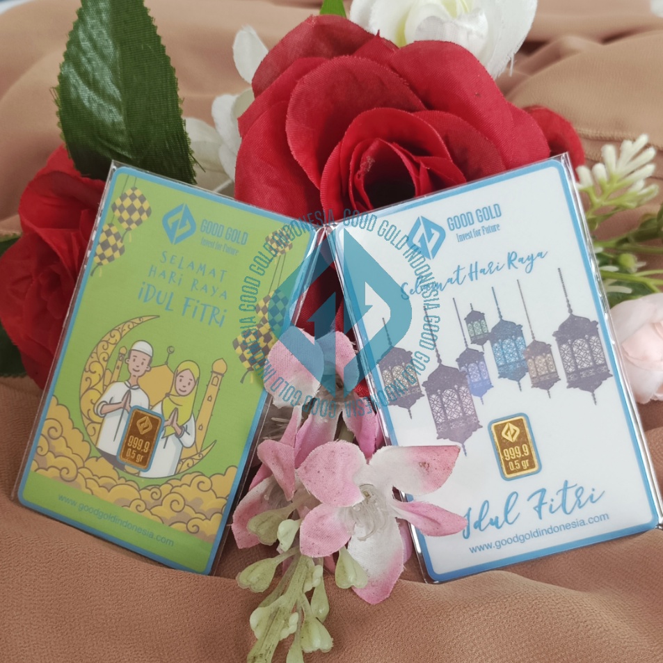 Logam Mulia Good Gold edisi Idul Fitri/ Emas Batangan Good Gold/ Hadiah Lebaran Emas 24K