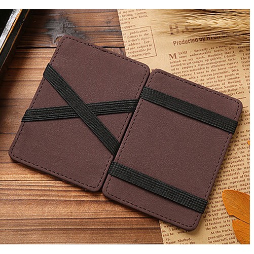 Dompet Sulap money clip / Magic Wallet Leather Money Clip