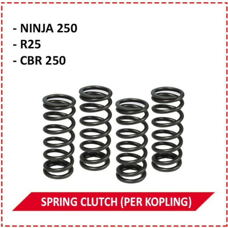 PER KOPLING BRT KARISMA 125 / SUPRA X 125 CRF 150 /CBR 250/R15VVA/KARISMA/FU150/SATRIA 2T/NINJA 250 MONO/WR155/KLX/CRF/SPRING CLUTH CLUTH SPRING PER KLEP ORIGINAL JUPITER Z GLPRO JUPITER MX SMASH NINJA 250 SCORPIO NINJA 150 PER KOPLING SUPRA X 110 GRAND