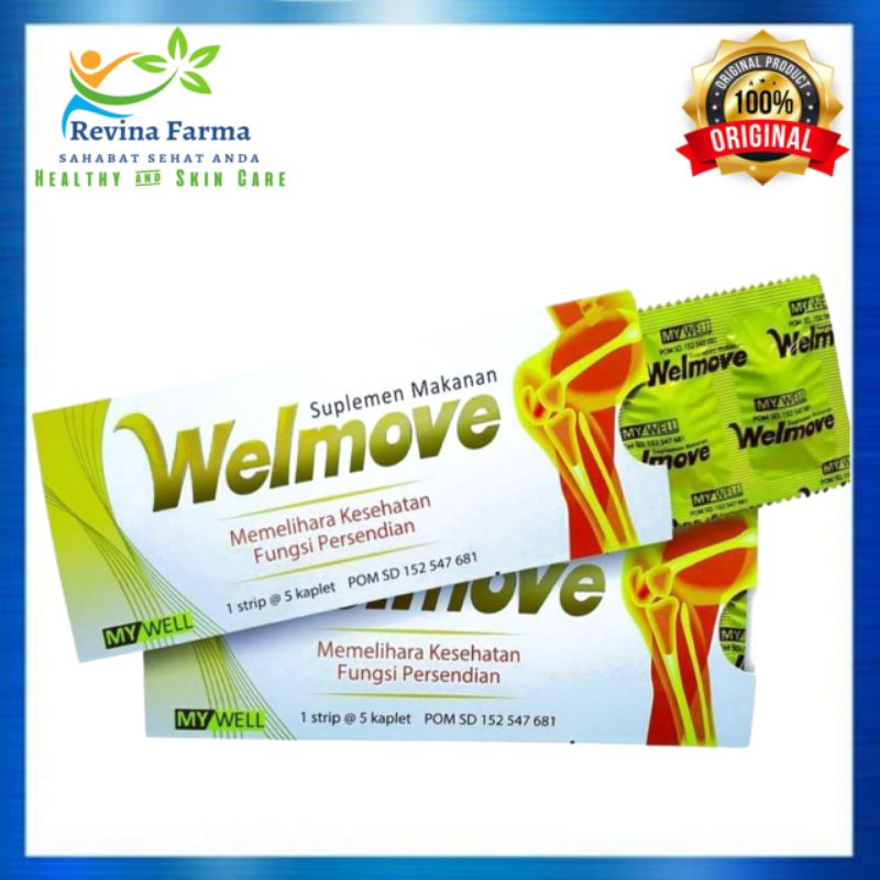 Welmove Glucosamine 500mg & Chondroitin Obat Nyeri Sendi & Tulang 100% Produk Original