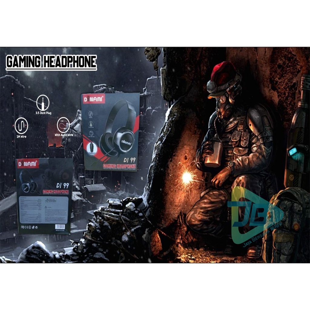 Headset Gaming Headphone Gaming DIINAMI DI99 SUPER EXTRA BASS GAMER WEAPON SUPER BUTTUN GARANSI 1BULAN JB5448