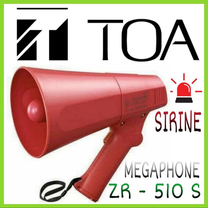 Megaphone TOA Sirine ZR 510 S Ada Sirine Origina