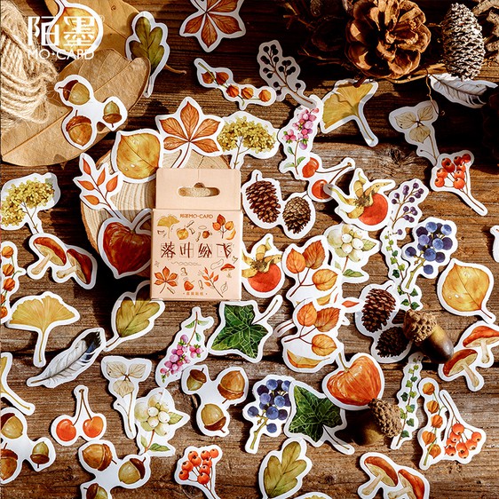 

HI202 Stiker 46pcs Daun Ginko Kenari Untuk Dekorasi Jurnal