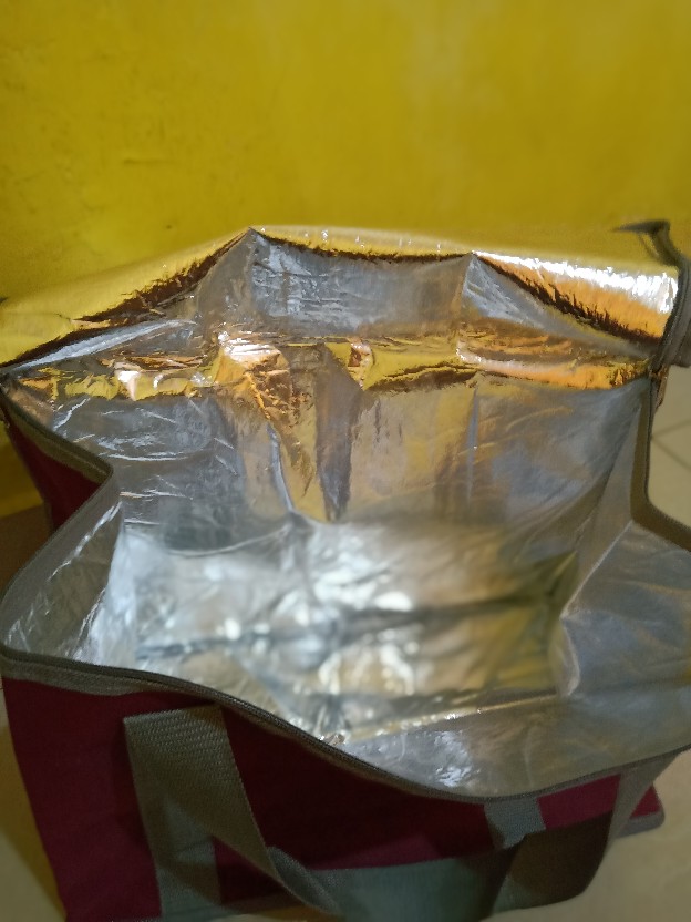 30l Zipper Cooler Bag Tas Belanja Pendingin Ice Wanita Shopping Aluminium Foil Resleting Ritsleting