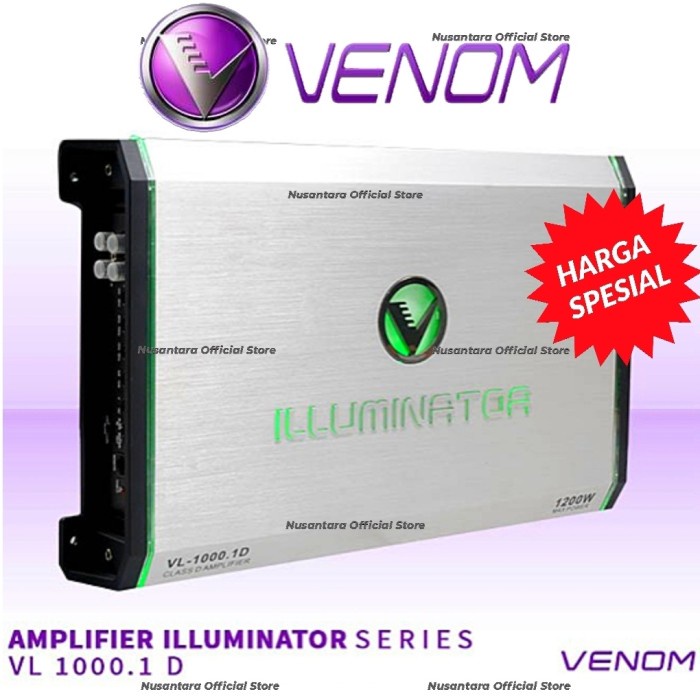 VENOM MONOBLOK VL 1000.1D MONOBLOCK ILLUMINATOR MONO BLOK VL.10001D VL1000.1D