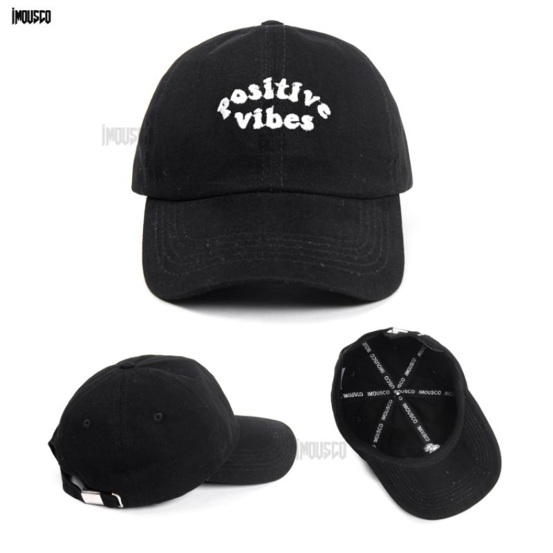 Imous.co Topi / Polocaps Positive Vibes Black