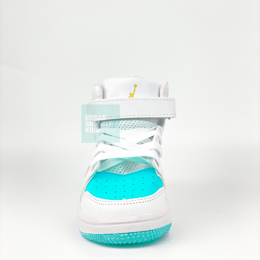 Sneakers Sepatu Anak Perempuan Import Warna Putih Tosca Usia 3-10 Tahun - Urban Sneaker Kids