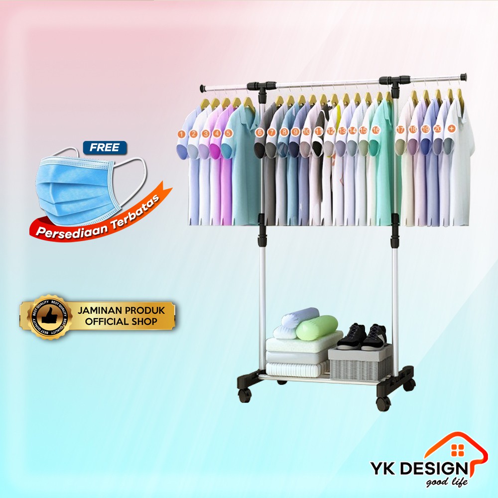 YK DESIGN YK 111 Stand  Hanger Single Rak Baju  Dekorasi  