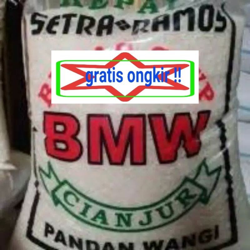 

Beras cap merek bmw 5kg cianjur