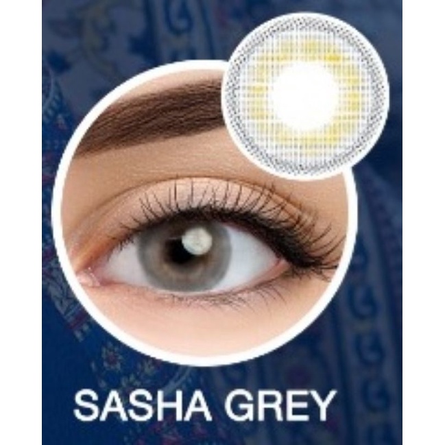 Softlens Bijoux 15 MM Sasha Grey dan Sasha brown Minus -0.50 sd -6.00 by Geflex / Soflense Soflen Warna Colour