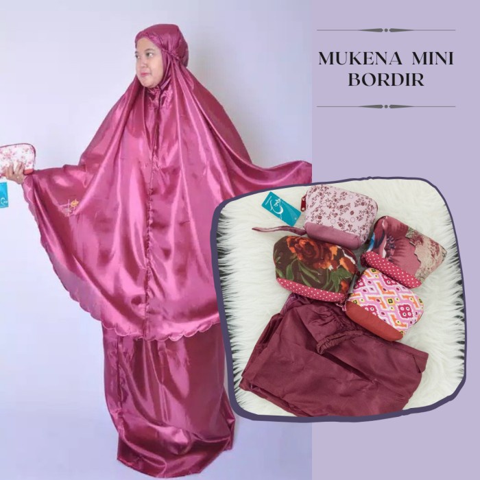 PROMO QATIFA - MUKENA TRAVEL ABUTAI PREMIUM BIG SIZE JUMBO - POUCH MINI