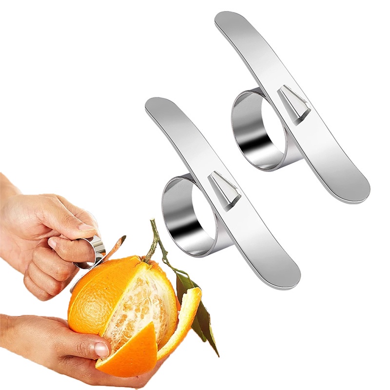 1pc Alat Pemotong Buah Jeruk / Lemon Multifungsi Bahan Stainless Steel Untuk Dapur