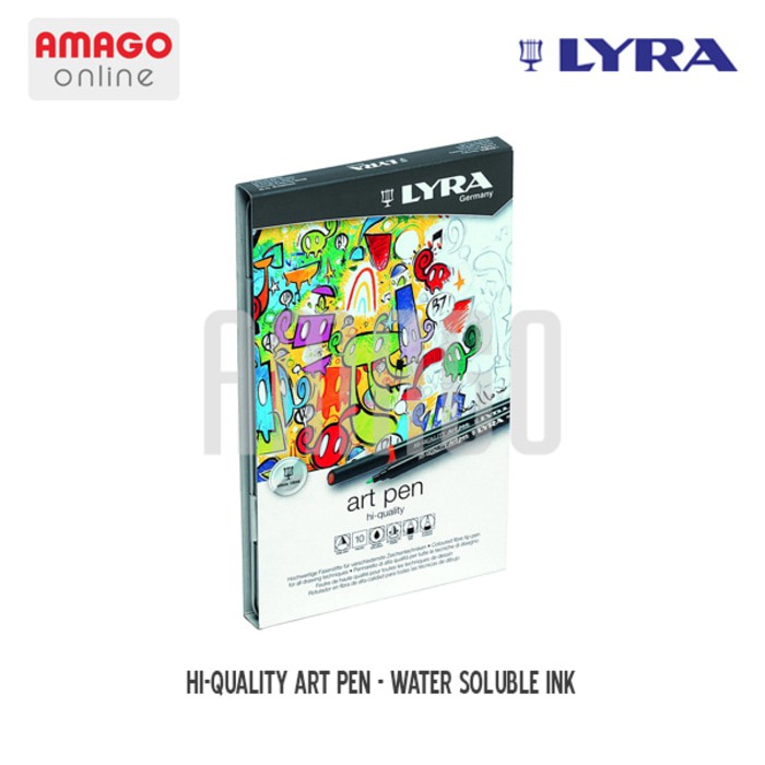 Spidol Warna Lukis LYRA Artpen - Metal Box - 10 pcs - 6751100