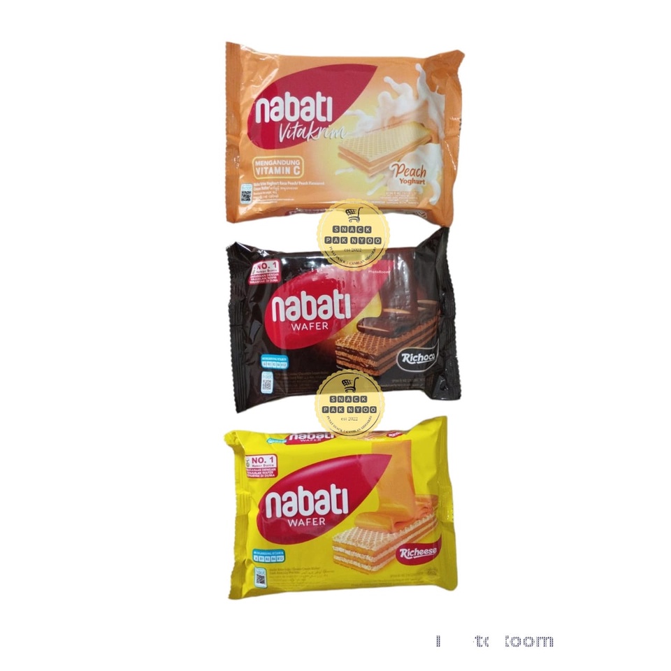 

NABATI WAFER 50GR 2000an/NABATI WAFER TERMURAH/NABATI WAFER KEJU ENAK/NABATI WAFER PEACH YOUGURT / NABATI WAFER COKLAT