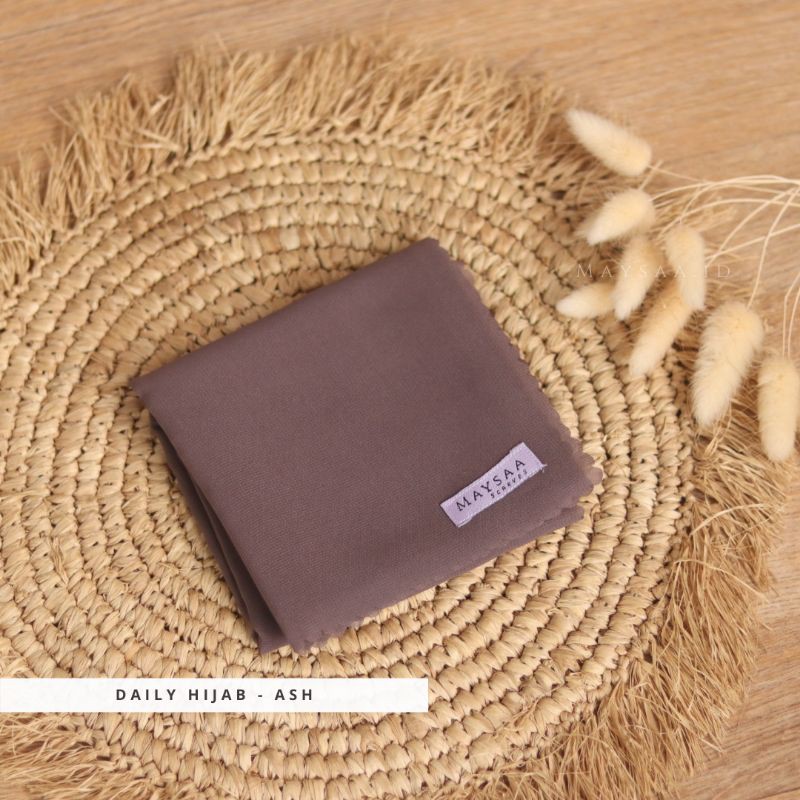 Katalog DAILY HIJAB SQUARE/ POLYCOTTON /Bella square-Ash