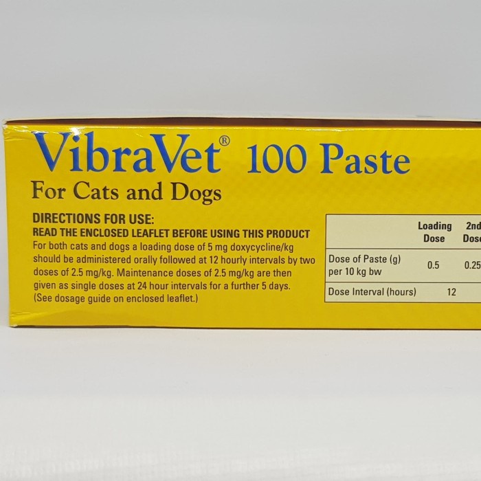 SALE Antibiotik anjing kucing, VibraVet Paste 100 (doxycycline 100)