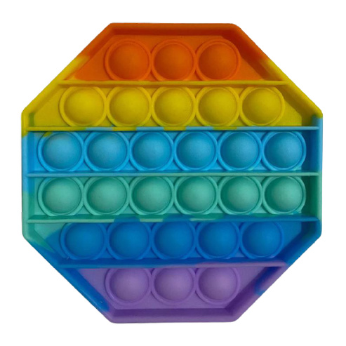 (BENTUK RANDOM) TAS POP IT ANAK MOTIF GELEMBUNG SENSORY MAINAN ANAK SIZE KECIL atau  Mainan Anak Bubble Push Pop it Rainbow-6