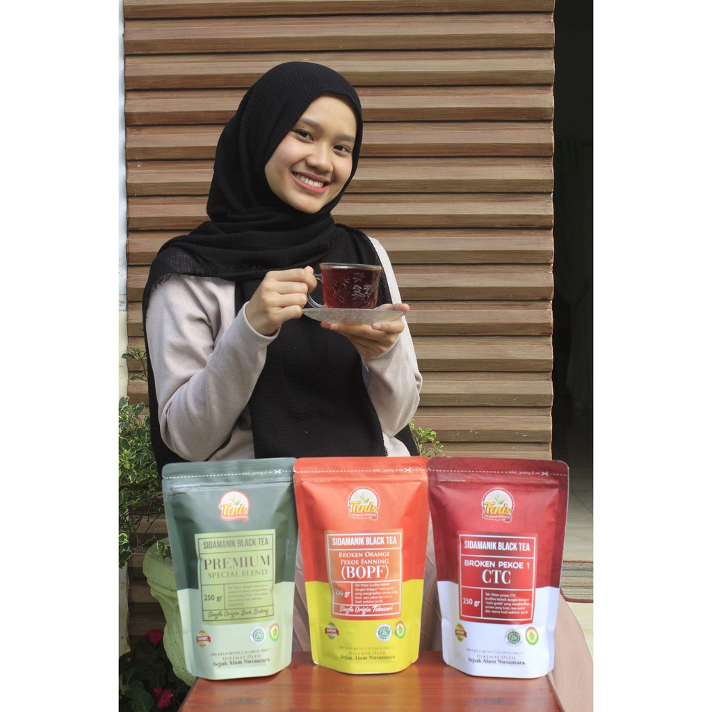 

BUBUK TEH BOP 250 GR TENIS tea - TEH NIKMAT SIDAMANIK